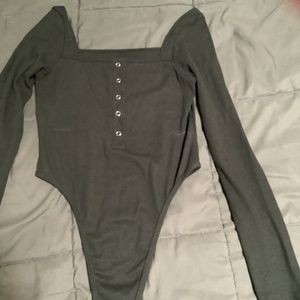 Charcoal bodysuit